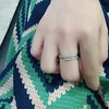 Linhas de Sparkle Ring Real Sterling Silver com caixa original para jóias de casamento Pandora anéis abertos de diamante CZ para mulheres presentes de noivado de meninas