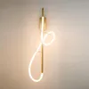 Duvar lambaları Modern LED LAMP YATAK ODASI KORİDOR Silikon Light Strip Bitkisi Yaratıcı Tasarım Dekorasyon Aydınlatma