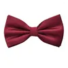 Bow Ties 2022 도착 패션을위한 패션 Red Romantic Wedding Party Bowtie Club Anniversary Butterfly TIE와 선물 상자