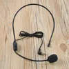 Microphones 100cm FM Wired Microphone Headset Black For Voice Speaker High Quality Clear Sound 3.5mm Jack