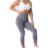 Active Pants NVGTN Curve dameslegging met hoge taille, naadloze fitness, yoga, buikcontrole, effen kleur