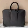 Brand Men Shoulder Briefcase Black Brown Leather Designer Handbag Business Mens Laptop Bag Messenger Bag 3 Color252H