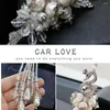 Interi￶rdekorationer Bil Pendant Swan Diamond High-klass Dream Inlaid Hanging Ornament Auto Accessories Uppgraderat mode dubbelsidigt