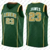 NCAA Ohio State Buckeyes LeBron 6 James Basketball Jersey Irish High School Space Jam 2 Tune Esquadr￣o Antracite Retroc￭nio alternativo 90s