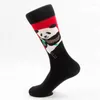 Calzini da uomo Fashion Casual Panda Animal Crew Calzino Stampa divertente Cotone dipinto colorato