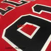 Couture Maillot de basket-ball rouge RODMAN 91 # pour hommes SM L XL XXL