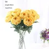 Decorative Flowers Big Marigolds Chrysanthemum Artificial Silk Flores Fall Home Wedding DIY Decorations Fake Plants Valentine's Day Gift