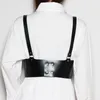 ベルト2022パンクストラップガードンファッション女性ワイドベルト装飾シャツドレスPUレザー包帯ベストハーネス