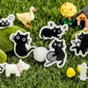 45pcs Mr. Edgar Stickers Boxed Set Cute Black Cat sthesive label for Diary Album Decoration School A7187