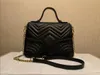 最高品質のデザイナーショルダーバッグ女性チェーンバッグクロスボディメッセンジャートート女性キルティングハートレザーハンドバッグ財布財布