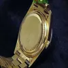 Montres de mode de luxe de haute qualité en or jaune 18 carats avec cadran en diamant et lunette 18038 montre automatique pour hommes montre-bracelet 3290