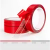 1pcs Red Film Double-sided Adhesive Nano Tape 10mm 15mm 20mm for Photo Album Diary School Celebration Supplies A7268