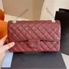 CC Cross Body Luxury Double Flap Messenger Quilted Bag