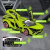 Décorations intérieures Simulation Supercar Modèle Décoration Pour Lamborghinis Haut de Gamme Alliage Voiture Statique Super Racing Levage Feux Arrière Glow