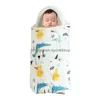 침낭 아기 소매 가방 06 개월 로프 Borns Swaddling 랩 2.5Tog 소프트 코튼 디자인 헤드 넥 보호기 29 드롭 배달 DH5C4