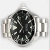 Mode cadran noir style classique hommes montres-bracelets automatiques en acier inoxydable mens Sea dive business Master montres 002310P