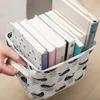 Storage Bags Cotton Linen Desktop Basket Sundries Box With Handle Desk Makeup Organizer For Kids Toys Books Office Stationery