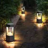 Étanche LED Jardin Pelouse Lampe Moderne En Aluminium Voie Pilier Lumière Cour Extérieure Villa Patio Stand Bollards