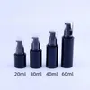 Lagringsflaskor 30 ml 40 ml 60 ml Lotion Pump Bottle Beauty Tom Black Glass Essential Oil Container Case Refillable 100 st