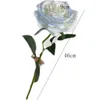 Декоративные цветы симуляция прикосновение фальшивая роза северный обеденный стол для дома декор синий цвет искусственные розы свадебные украшения