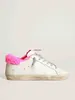 Femmes Spuer-Star Casual Chaussures Designer Chaussures Chaussures d'hiver Marque italienne Golden Sneaker Sequin Classique Blanc Do-Old Dirty Superstar Peluche