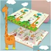 Детские коврики Playmats XPE 200x180cm Играйте в коврик -головоломке, утолщенная пленка, сгущенная коврик для хрустящей комнаты, складная ковер 210402 Del Del dhwlh