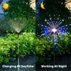 Strings Outdoor Solar Lights Gardening Exterior Decoration LED Firework Lamp Waterproof Garland 90/120/150 For Yard Lawn Party Decor