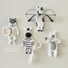 Ganci Lovely Animal Multiuso Frigorifero Gancio da cucina Accessori per la decorazione della casa Portachiavi da parete Può essere lavato