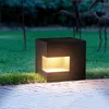 Thrisdar Outdoor Garden Lawn Lamp IP65 Aluminum Courtyard Villa Pathway Pillar Light Landscape Bollards