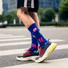 Men's Socks Rooster Plant Cartoon Personality Harajuku Funny Colorful Men Happy Crew Male Hip Hop Street Skater Autumn Winter