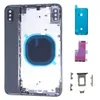 Vervangende achteromslag behuizing Glasframe met waterdichte en batterijlijsten reparatie chassis -assemblagecase voor iPhone XS Max
