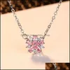 ￖrh￤ngen halsband zirkon cherry blossom smycken set blommh￤nge stud eleganta modeg￥vor f￶r kvinnor flickor sl￤pp leveransupps￤ttningar otogd