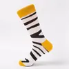 Women Socks Crew Combed Cotton Warm Funny Happy Unisex Flamingo Crocodile Zebra Animal Pattern Long Thermal Female