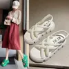 Sandalen Koreaanse groene teen Peep-platform Retro zomer holle Cover Roman 2022 Fashion Outdoor Non-Slip Casual Beach Shoes T221209 474