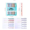 6pcs cartoon schattige poot markeerstift pennen set mooie kat klauw zachte borstel marker voering voor tekenen paint art school a7170