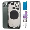 Substituição Tampa traseira da tampa da bateria da bateria com adesivos Caixa de montagem do chassi para reparo para iPhone 11 Pro Max 6.5 "