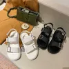 Sandals Gladiator Platform Dames 2022 Zomer Women Flat Fashion Casual Metal Buckle Soft Bottom Ladies T221209