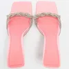 High Pink TARF Clear Rhinestone Heeled Woman Butterfly Sandals Women Transparent Sandals Slingback Sandal T