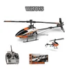 Electric/Rc Aircraft Wltoys V950 2.4G 6Ch 3D6G 1912 2830Kv Brushless Motor Flybarless Rc Helicopter Rtf Remote Control Toys 220224 D Dhkfv