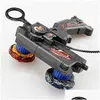 4D Beyblades Métal Twin Toupies Poignée Lanceur Set 201217 Drop Delivery Jouets Cadeaux Classique Dh4Ar