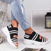 2022High Platform New Heels Shoes Summer Female Flats Stick Slip On Peep Toe Casual Women Sandals T221209 BC0F