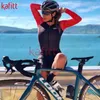 レースセットKaficycling Abbigliamemto Macaquinhoサイクリング女性サマースポーツウェアスキンスーツKombinezon Damski Kleider Rennrauml; der