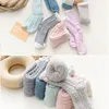 Coral Fleece Winter Mid Socks Warm Cold Resistance Plus Velvet Thick Socks Kawaii Candy Color Cotton Floor Sleep Sock