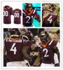 American College Football Wear Mens Custom College Virginia Tech Hokies Football 28 Chance Black 2 Jadan Blue Connor Blurrick Chris Boyd Tink Boyd Jason Brown 53 Niko