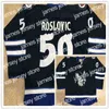 College Hockey draagt ​​NIK1 50 Jack Roslovic Manitoba Moose Jets Hockey Jersey genaaid met aangepast elke naam en nummer 21 Francis Beauvillier 42 Peter Stoykewych