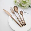 Geschirr Sets Galvanisieren Bunte Steak Messer Edelstahl Besteck Set Hochzeit Salat Gabel Western Kuchen Scoop Abendessen Werkzeuge