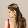 Headpieces O532 Chains Classic Wedding Bridal Hairbands Senaste fancy design s￶ta pannband f￶r flickor