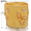 Bangle 24K Dubai Gold Color Bangles For Women Wedding African Ethiopian Jewelry Bracelets Party Gifts