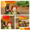 Doll House Accessories CuteBee DIY Wooden Houses Miniature Dollhouse Furniture Kit With LED Diys for Children Christmas Gift Mini 20 DHIDC
