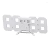 Titta på Reparationssatser 3D LED Digital Clock Time Temperatur Display Night Light Alarm Function White For Home Y Y